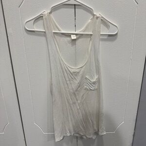 Bozzolo White Scoop Neck Tank Top